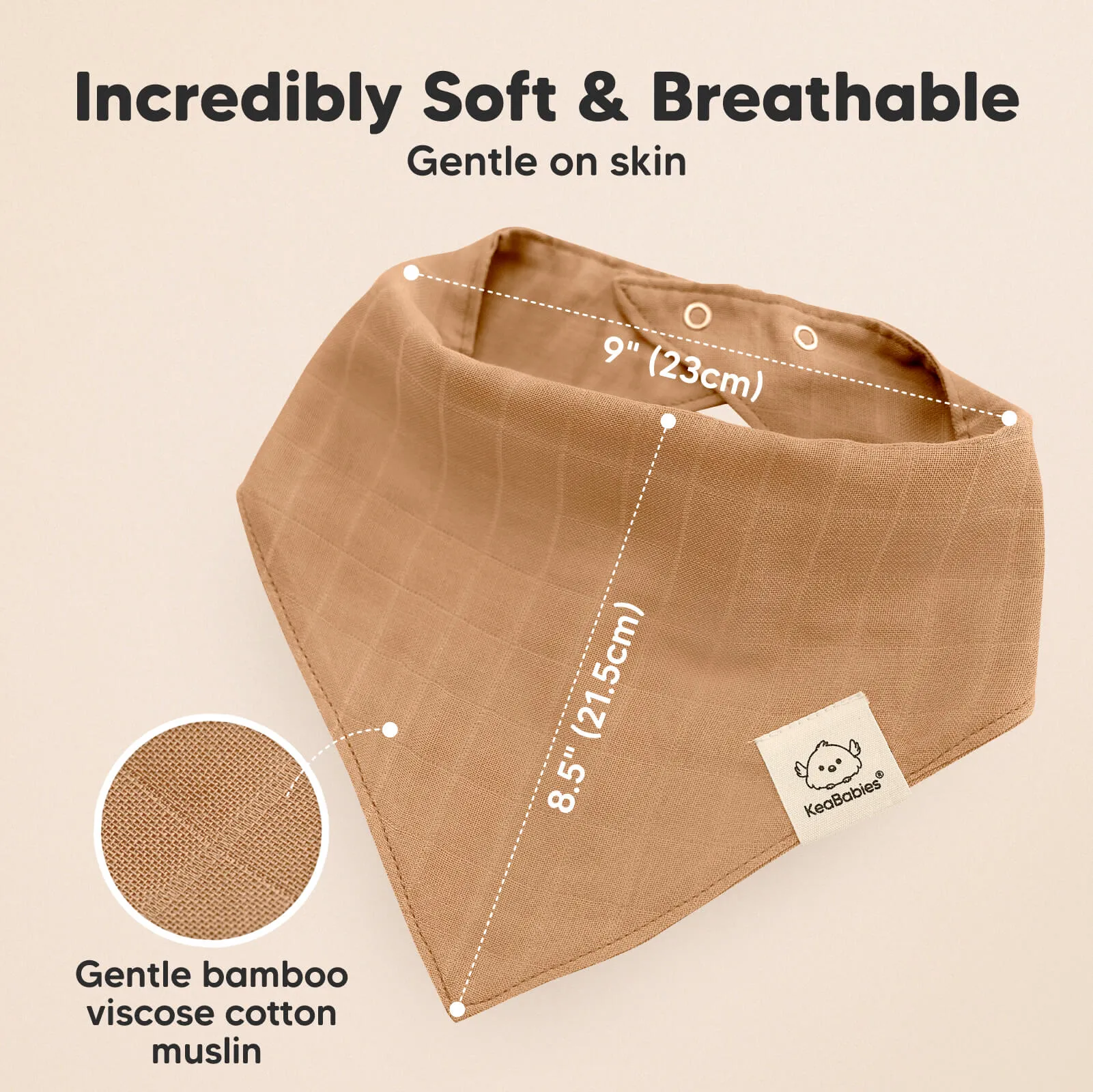 8-Pack Lumi Muslin Bandana Bibs (Mirage)